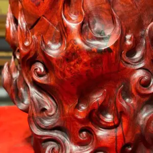 Tượng Quan Công Gỗ Tử Đàn Ấn Cao 50cm