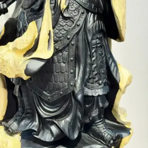 Tượng Quan Công Gỗ Nu Mun Cao 116cm