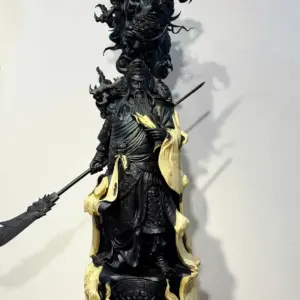 Tượng Quan Công Gỗ Nu Mun Cao 116cm