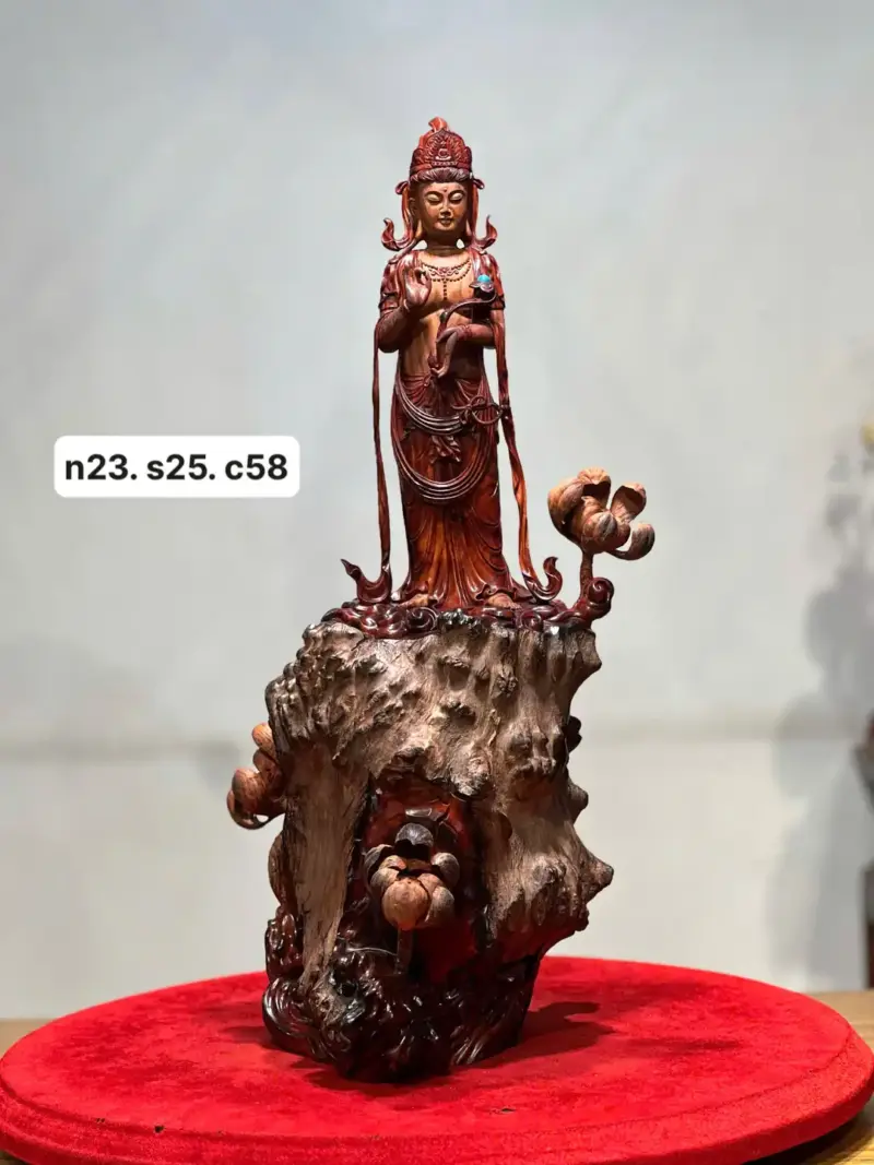 z7747564151078_2ac0c54d76d426d122d2b6f84593e818 Tượng Phật Gỗ Nu Trắc Cao 58cm