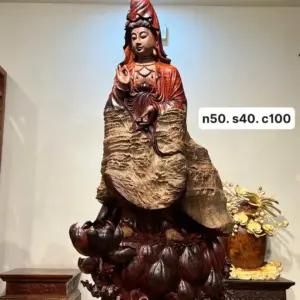 Tượng Phật Bà Gỗ Sụn Cẩm Cao 100cm