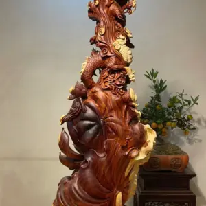 Tượng Phật Gỗ Nu Tử Đàn Cao 107cm