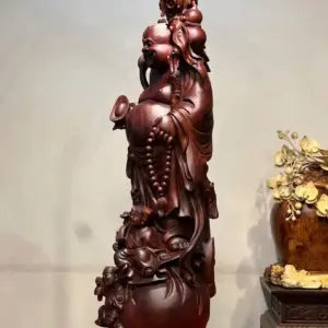 Tượng Di Lặc Gỗ Tử Đàn Cao 86cm