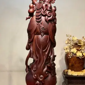Tượng Di Lặc Gỗ Tử Đàn Cao 86cm