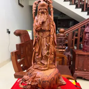 z7870837692711_703bad89a4a3688d793ec52dba79a763 Tượng Ông Thọ Tiên Gỗ Sưa Bắc Liền Khối Cao 54