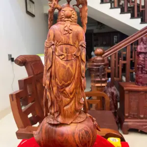 z7870837707366_5306273337b8c30ee6c334412833f402 Tượng Ông Thọ Tiên Gỗ Sưa Bắc Liền Khối Cao 54