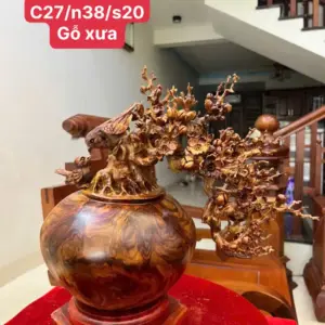 z7889519840604_dfe26d5e856e1f5c8840f36482418e3f_Bình Mai Đổ Gỗ Sưa Bắc Giá 5.900 Triệu Kích Thước Cao 27cm, Ngang 38cm, Sâu 20cm Bình Mai Đổ Gỗ Sưa Bắc Cao 27cm