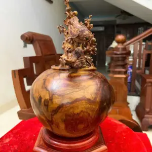 z7889519866443_80f7baed6b0824c9d7de986f302b444f_Bình Mai Đổ Gỗ Sưa Bắc Giá 5.900 Triệu Kích Thước Cao 27cm, Ngang 38cm, Sâu 20cm Bình Mai Đổ Gỗ Sưa Bắc Cao 27cm