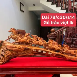 z7895905478455_59e13e5816183f25fead6de149e679bd_Bát Mã Gỗ Trắc Việt Liền Khối Đục Kỹ Giá 9.500 Triệu Kích Thước Cao 30cm, Ngang 78cm, Sâu 14cm Tượng Bát Mã Gỗ Trắc Việt Liền Khối Đục Kỹ Có Sơn Cao 30cm