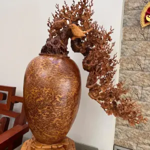 Bình Phú Quý Mai Đổ Nu Ngọc Am To Đẹp KT:90x65x30