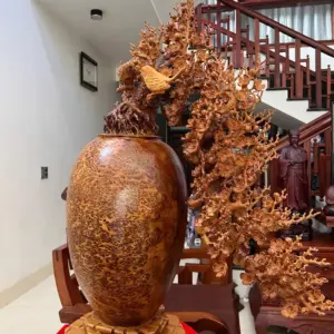 Bình Phú Quý Mai Đổ Nu Ngọc Am To Đẹp KT:90x65x30