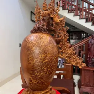 Bình Phú Quý Mai Đổ Nu Ngọc Am To Đẹp KT:90x65x30