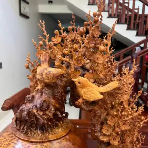 Bình Phú Quý Mai Đổ Nu Ngọc Am To Đẹp KT:90x65x30