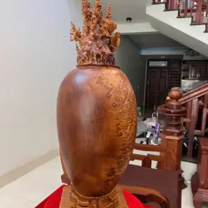 Bình Phú Quý Mai Đổ Nu Ngọc Am To Đẹp KT:90x65x30