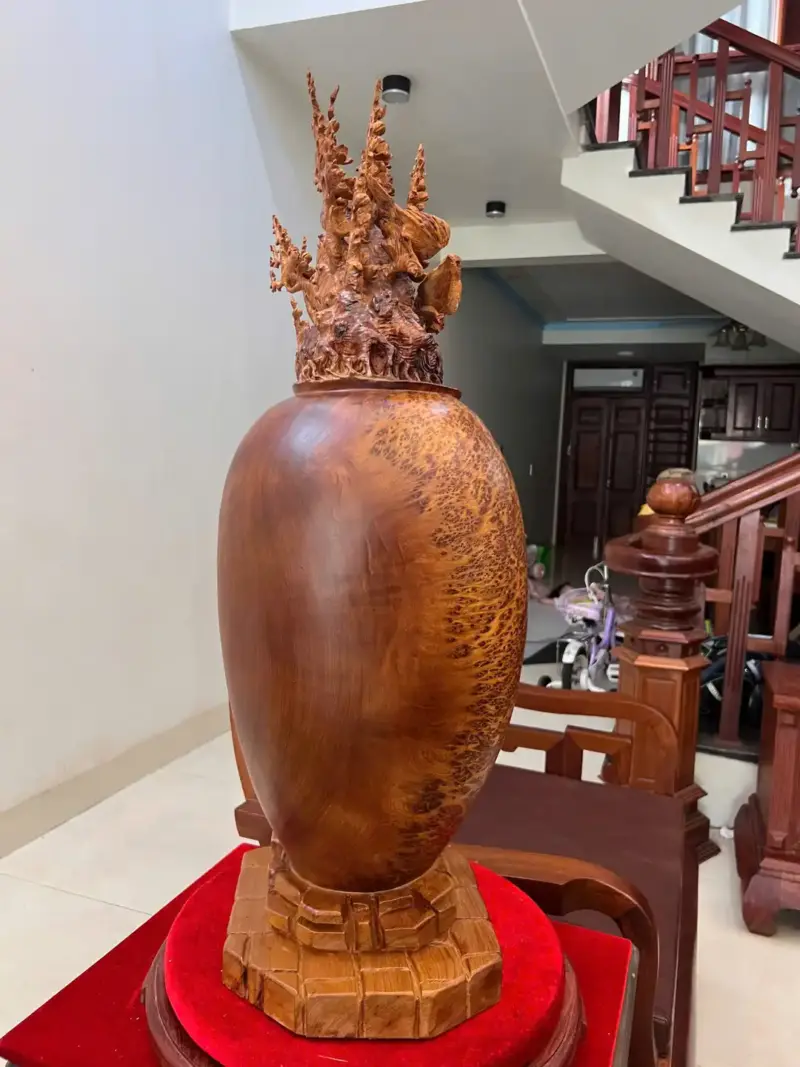 Bình Phú Quý Mai Đổ Nu Ngọc Am To Đẹp KT:90x65x30