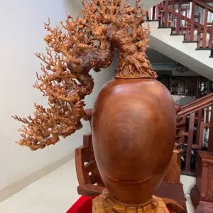 Bình Phú Quý Mai Đổ Nu Ngọc Am To Đẹp KT:90x65x30